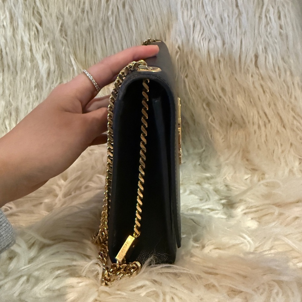 Yves Saint Laurent Black Leather Clutch - Picture 5 of 8
